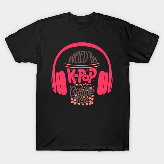 Korean Pop Shirt k-pop music bubble tea gift T-Shirt by biNutz